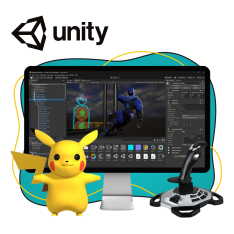 Мир игр на Unity 2D на популярном движке + AI-помощники - КИБЕРшкола программирования для детей, компьютерные курсы для школьников, начинающих и подростков - KIBERone г. Пресненский