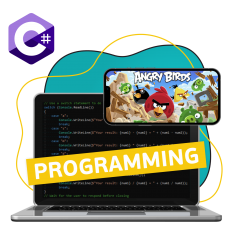 Программирование на C#. Удивительный мир 2D-игр - КИБЕРшкола программирования для детей, компьютерные курсы для школьников, начинающих и подростков - KIBERone г. Пресненский